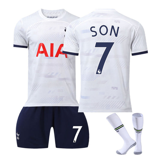 Beakey Spurs Home Jersey SON #7 Soccer Jersey Kids Adult 3-Pieces Jersey Kits