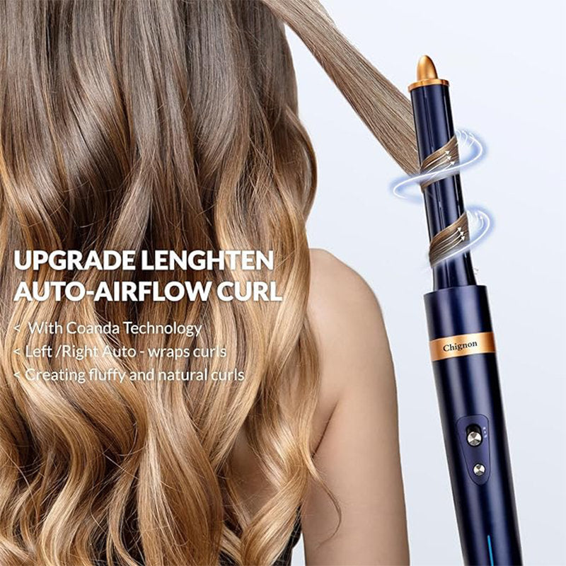 Beakey 6 in 1 Hair Dryer Brush Negative Ionic with Curlers for Fast Drying