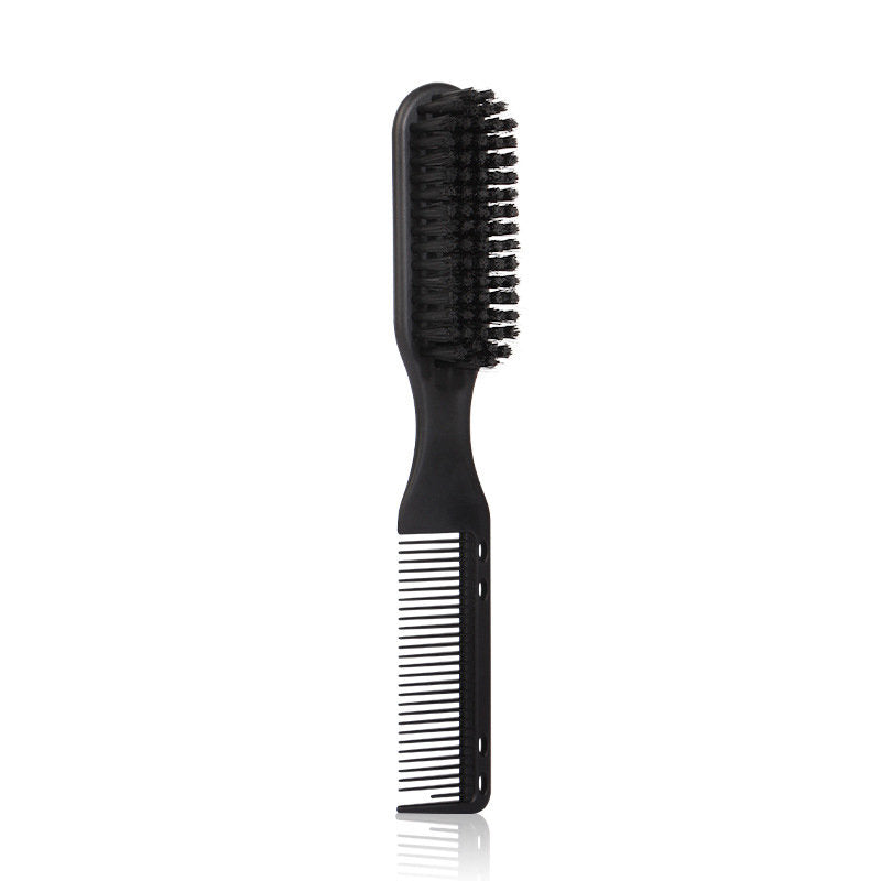Beakey 2 in 1 Hair Brush Comb Dual Heads Hairdressing Tools for Men-Black