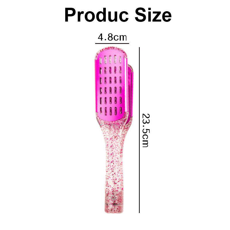 Beakey Double Sided Hair Brush for Smooth and Straight Hair Styling Tool-Green