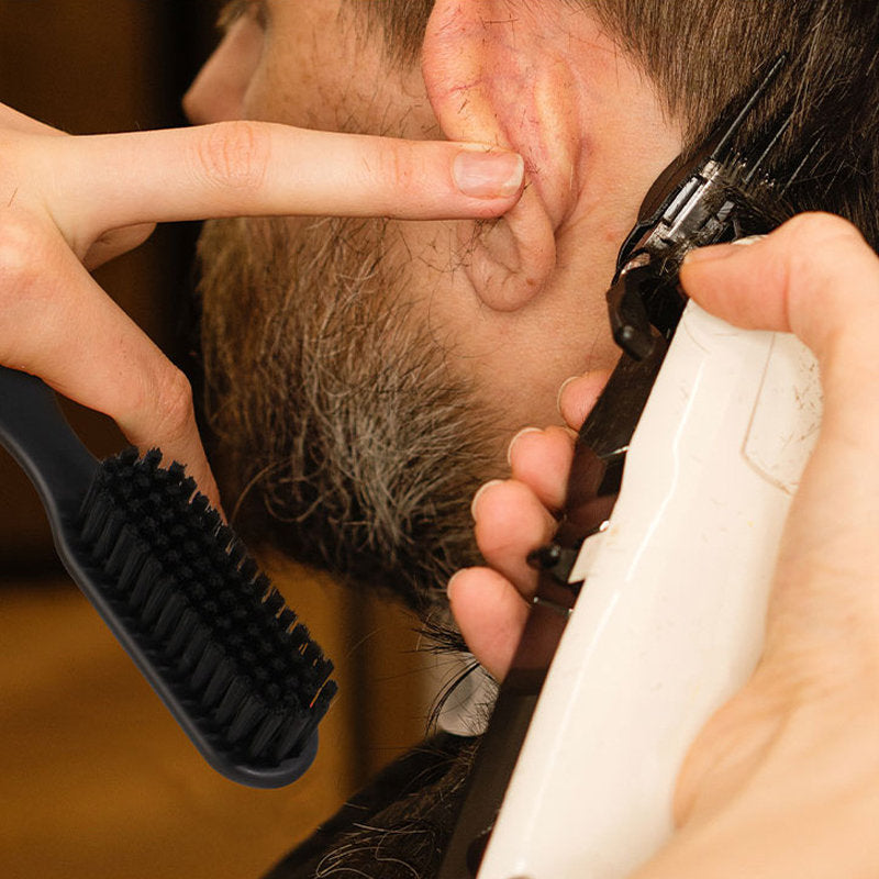 Beakey 2 in 1 Hair Brush Comb Dual Heads Hairdressing Tools for Men-Black