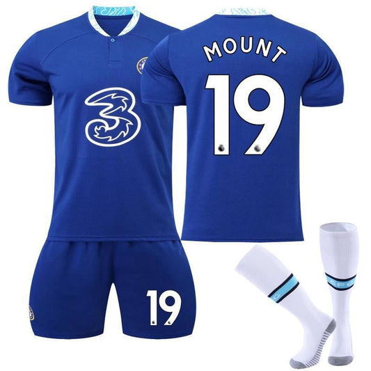 Beakey MOUNT #19 Chelsea Home Jersey 2022/23 Soccer Jersey Kit For Adult Kids