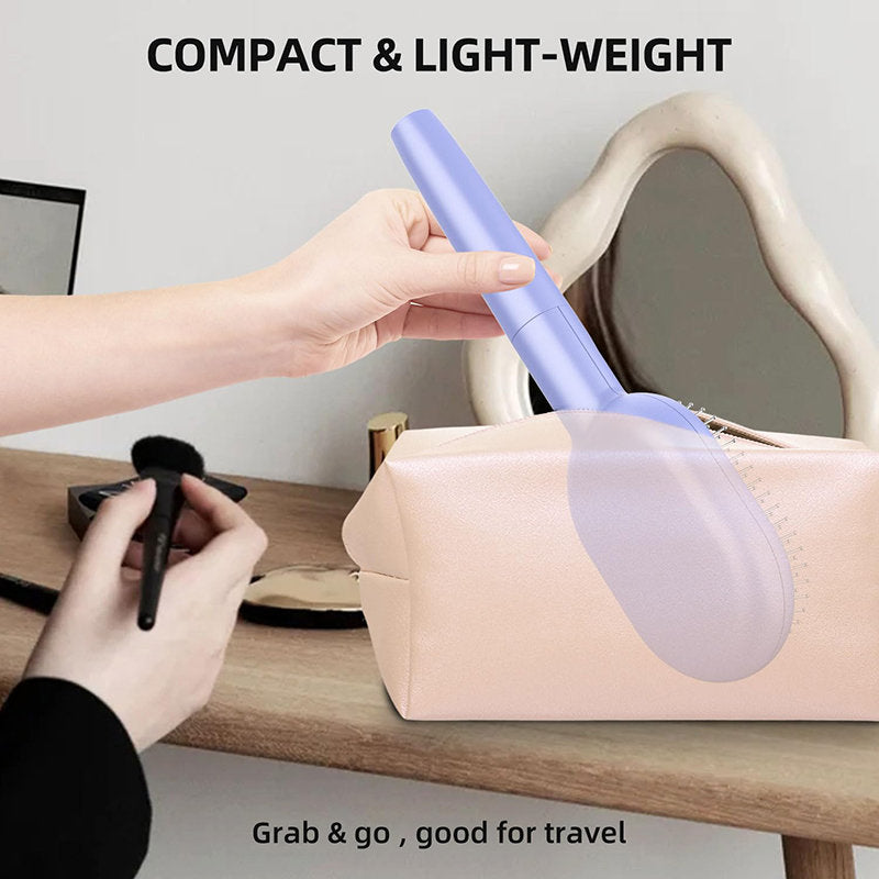 Beakey Vibratio Hair Brush with Negative Ionic for Detangling Frizzy-Blue