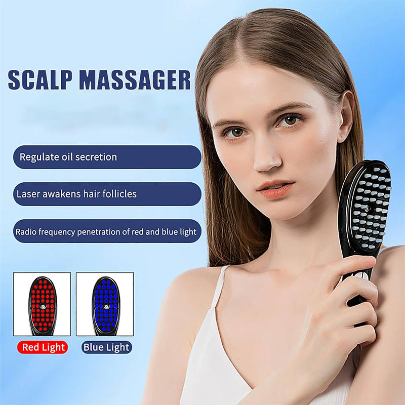 Beakey Red Light Hair Brush Multi Function Comb Head Massager Electric Massage Steam Hair Comb