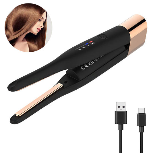 Beakey Portable Hair Straightener Curler Auto Power off for Short Hair/Bangs