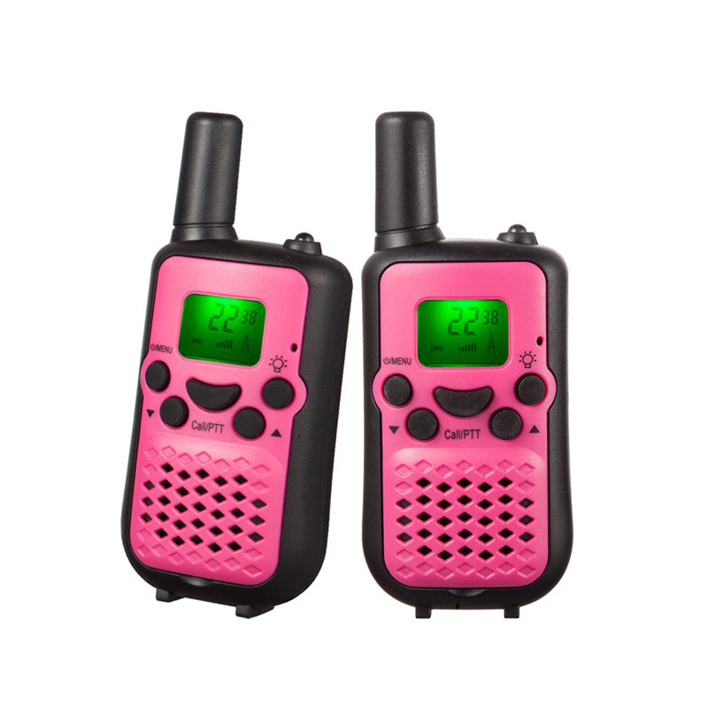 Beakey 2 Pcs Walkie Talkies for Kids 5 km VOX Hands-Free for Hiking-Pink