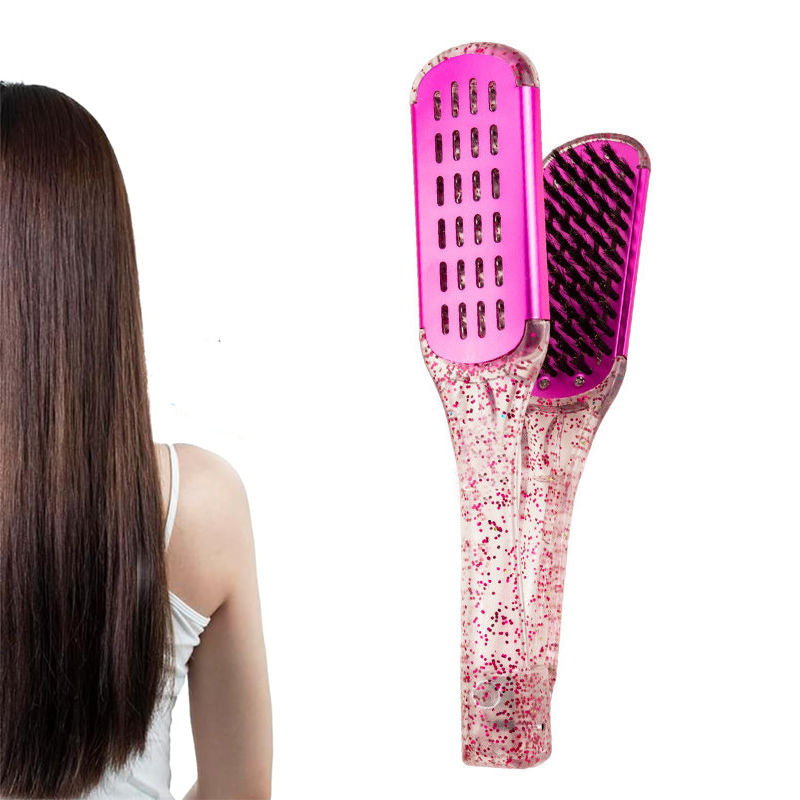 Beakey Double Sided Hair Brush for Smooth and Straight Hair Styling Tool-Pink