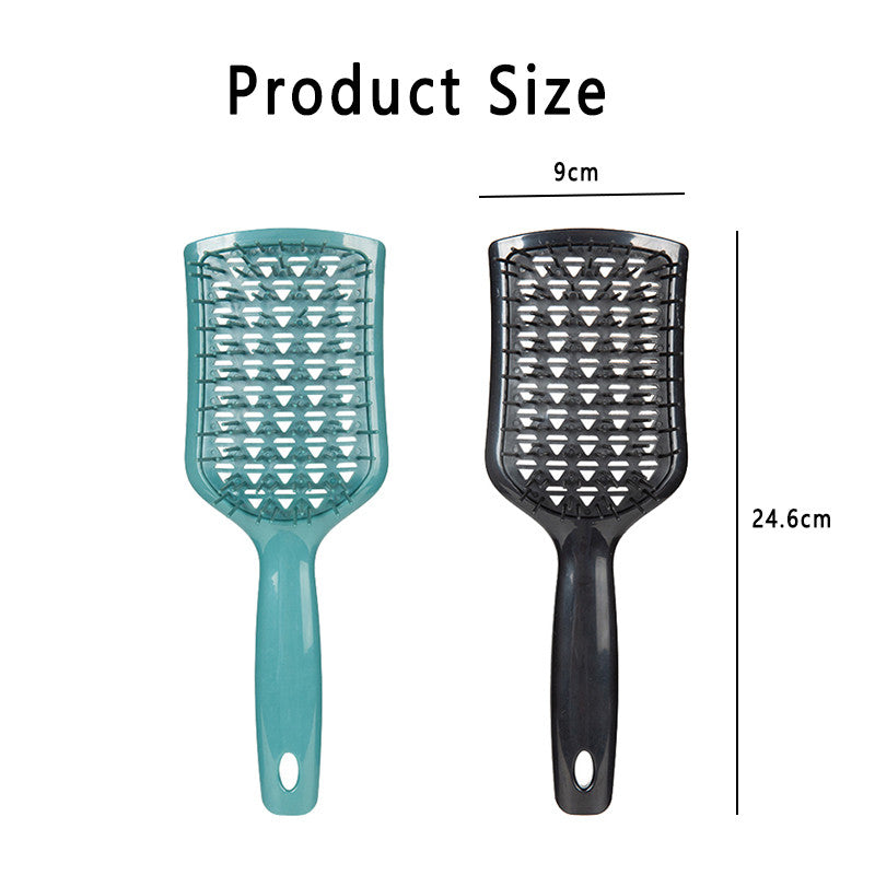 Beakey 2PACK Detangling Scalp Brush Untwisted Haibrush Anti-static Massage Paddlebrush for Men and Women-Green Black