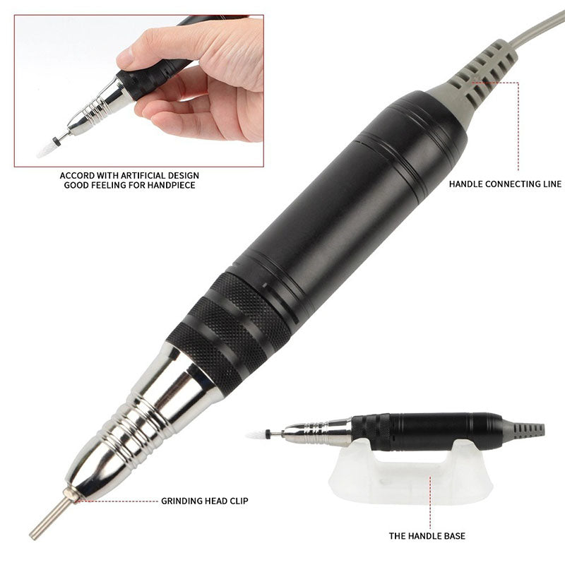 Beakey Electric Nail Drill Kit Manicure Pen Polisher-White