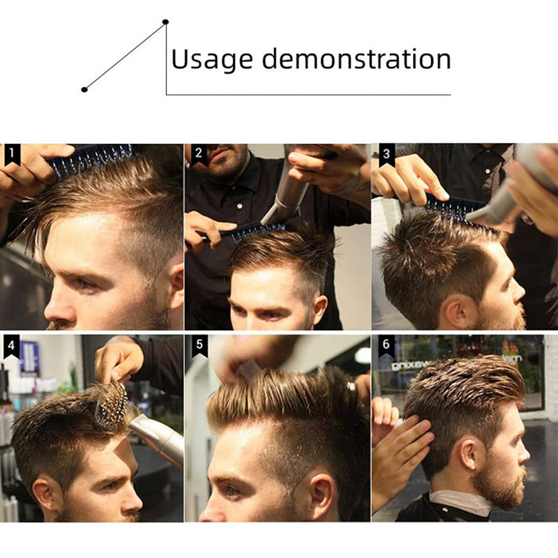 Beakey 2 Pcs Vent Brush Curved with Ball Tipped Bristles for Wet Dry Hair