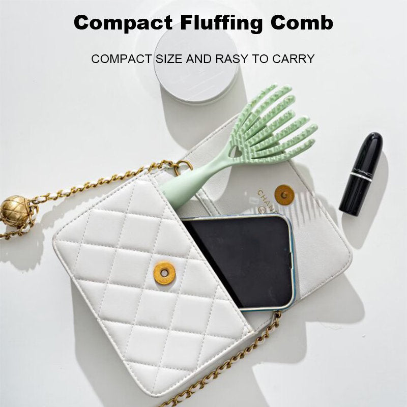 Beakey Hollow Out Hair Comb Dry Wet Use High Flexibility for Travel-Pink