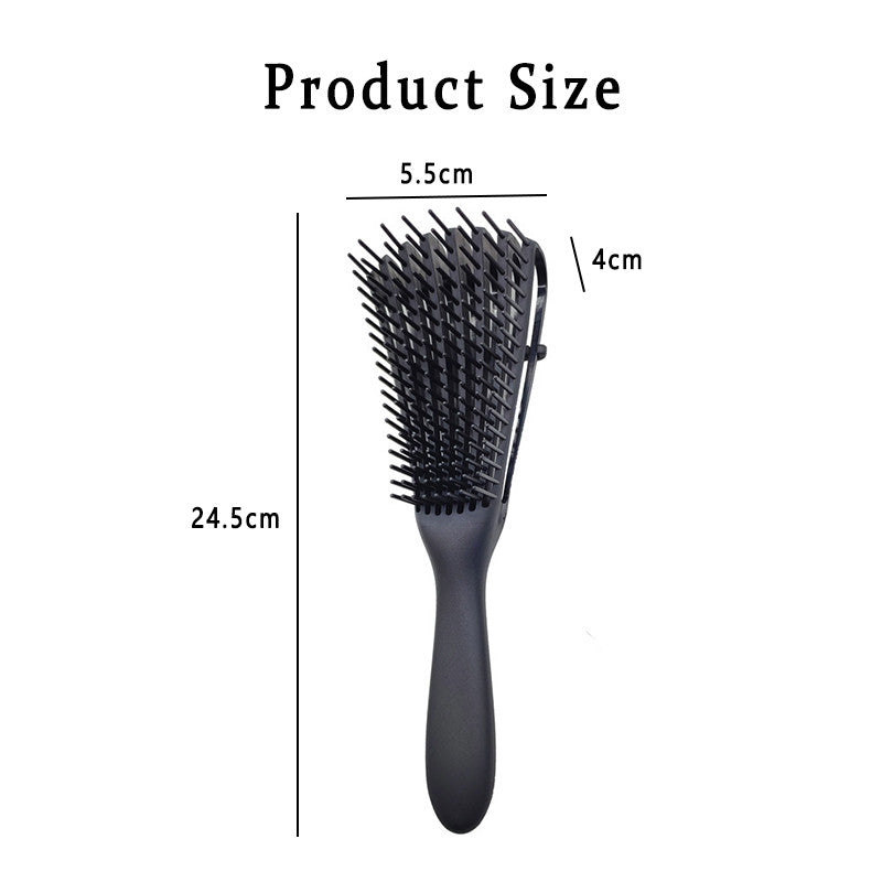 Beakey 3Pcs Detangling Brush for Afro American/African Textured 3a to 4c Kinky Scalp Massaging Knot Remover Comb-SetA