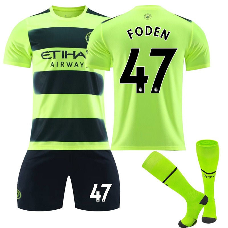 Beakey FODEN #47 Manchester Second Away Jersey 2022/23 Soccer Jersey Kit For Adult Kids
