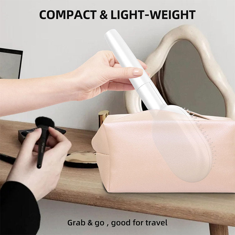 Beakey Vibratio Hair Brush with Negative Ionic for Detangling Frizzy-White