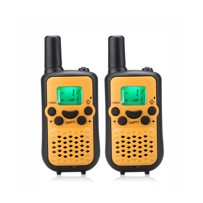 Beakey 2 Pcs Walkie Talkies for Kids 5 km VOX Hands-Free for Hiking-Orange
