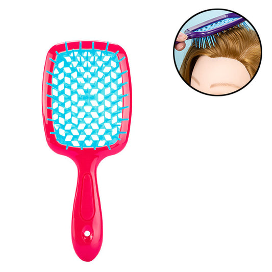 Beakey Massage Hair Brush Wet & Dry Vented Detangling for All Hair Types-RedBlue