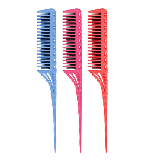 Beakey 3 Pcs Rat Tail Teasing Combs for Salon Use Hairdressing Tools