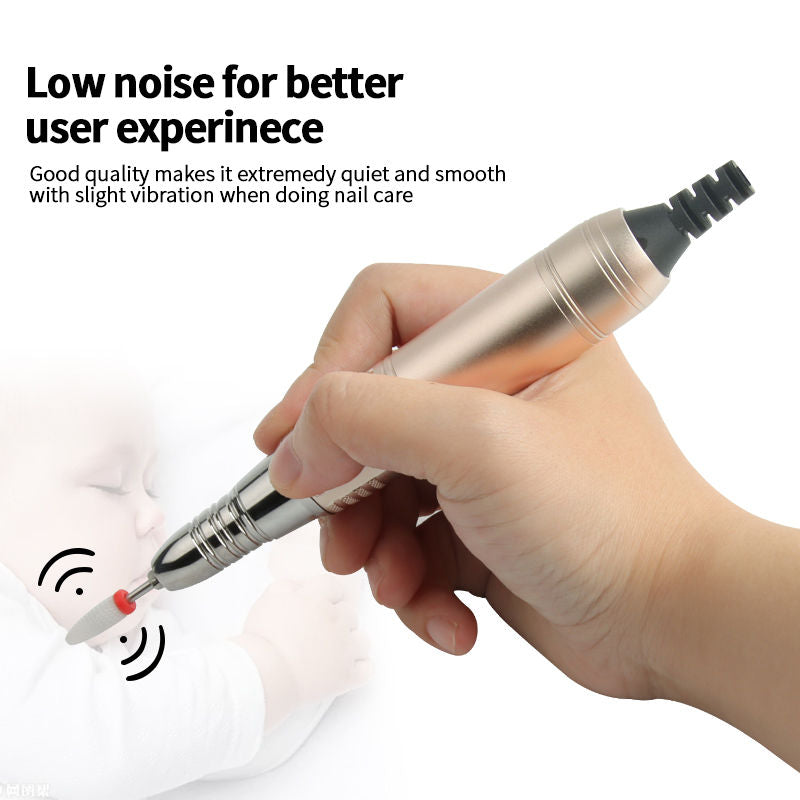 Beakey Electric Nail Drill Machine Set 35000RPM Rechargeable-Pink