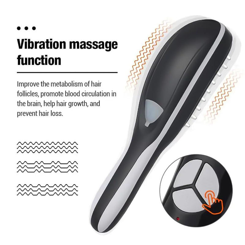 Beakey Red Light Hair Brush Ultrasonic Vibration Atomization for Hair Growth