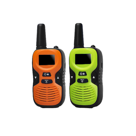 Beakey 2 Pcs Kids Walkie Talkies Rechargeable Long Range Camping Toys-OrangeYellow