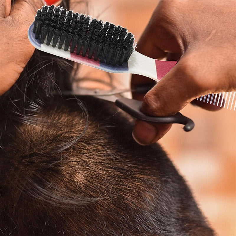 Beakey 2 in 1 Hair Brush Comb Dual Heads Hairdressing Tools for Men-StripeA