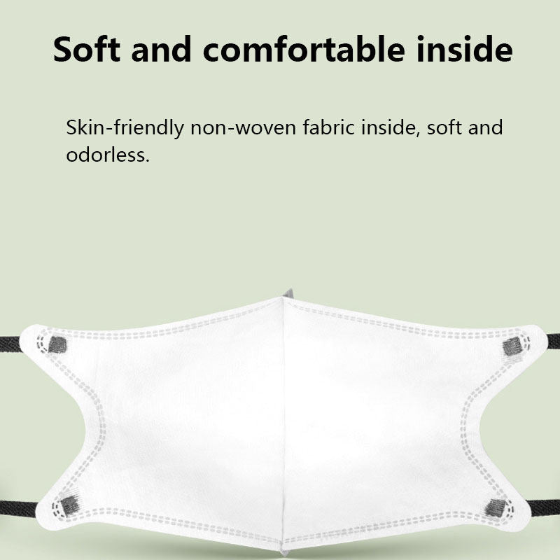 Beakey 3D Disposable Morandi Face Masks 50 Pcs for Party-Green