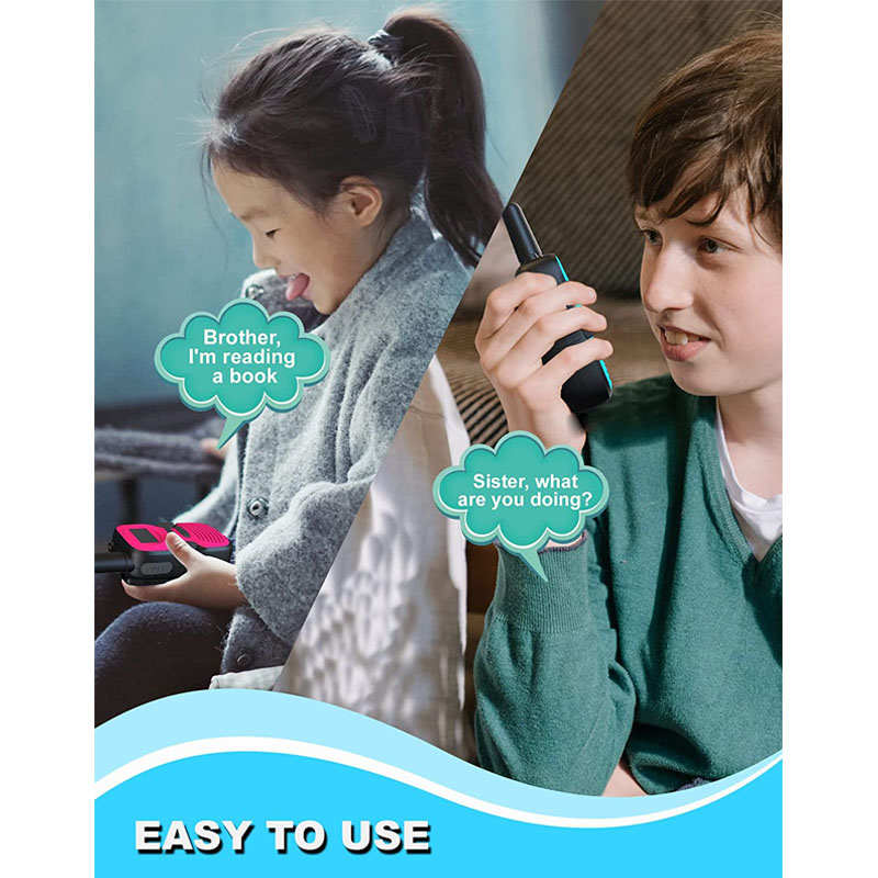 Beakey 3 Pcs Kids Walkie Talkies Rechargeable Long Range Camping Toys