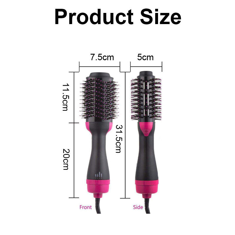 Beakey Hair Dryer Brush for Straightening Curling Drying with Negative Ion