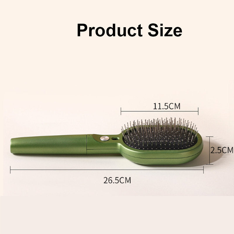 Beakey Vibratio Hair Brush with Negative Ionic for Detangling Frizzy-White