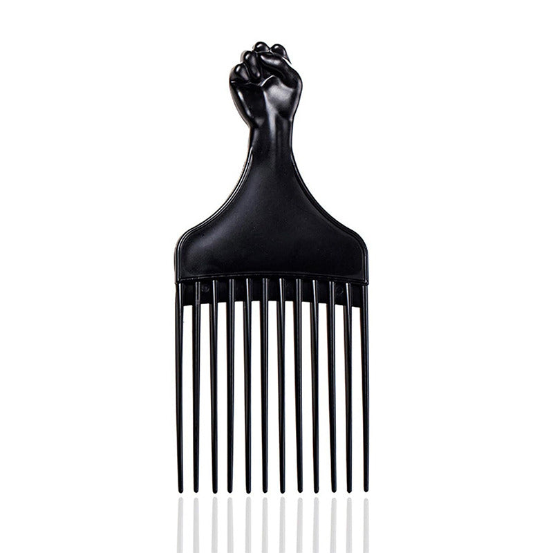 Beakey Black Afro Comb Hair Pick for Curly Hair Detangle Wig Braid Hair Styling Comb