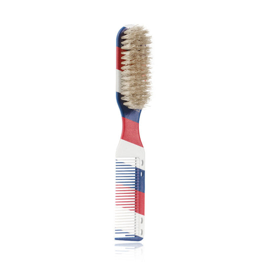 Beakey 2 in 1 Hair Brush Comb Dual Heads Hairdressing Tools for Men-StripeB