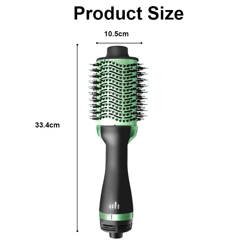 Beakey Blow Dryer Brush with Negative Ions & 3 Temps for All Hair Types-Red