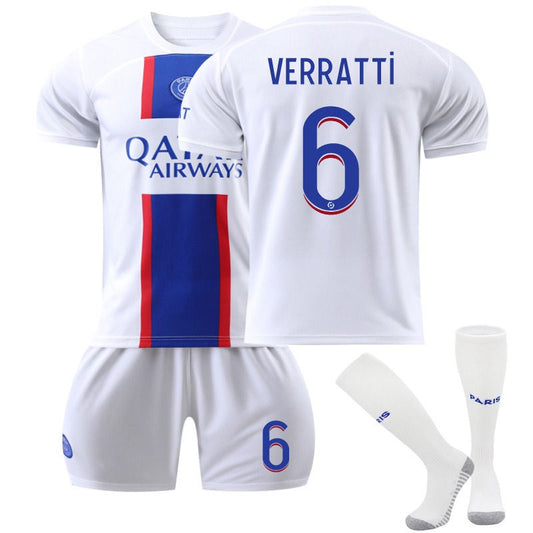 Beakey VERRATTI #6 Paris F.C Second Away Jersey 2022/23 Soccer Jersey Kit Football T-shirt Set For Adult Kids