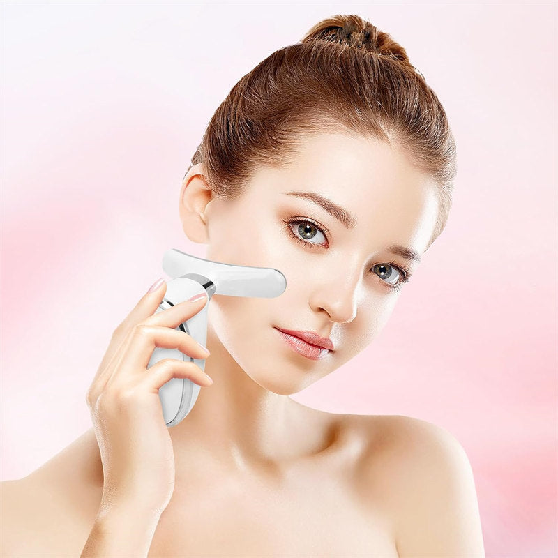 Beakey 7 in 1 Anti Wrinkles Facial Massager for Face and Neck with Stand for Skin Care Improve Firm Tightening and Smooth