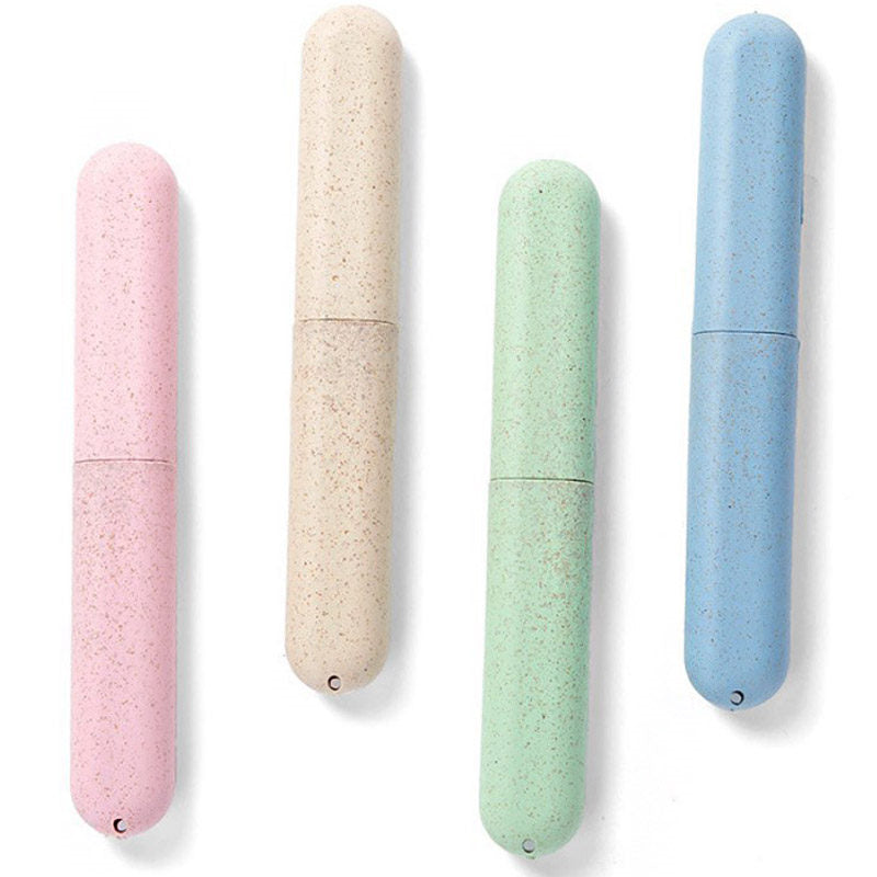 Beakey 4 Pack Travel Toothbrush Case Portable Storage Box for Travel-Mix Color