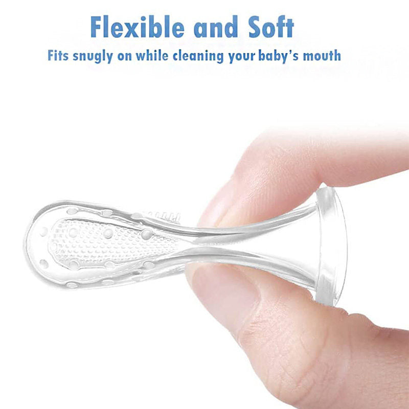 Beakey 3 Pcs Baby Finger Toothbrush for Training Teething and Oral Cleaning Massager