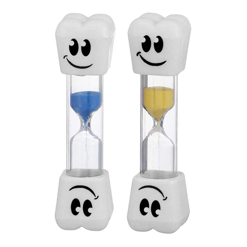 Beakey Smile Tooth 2 Minute Sand Timer-Yellow/Blue