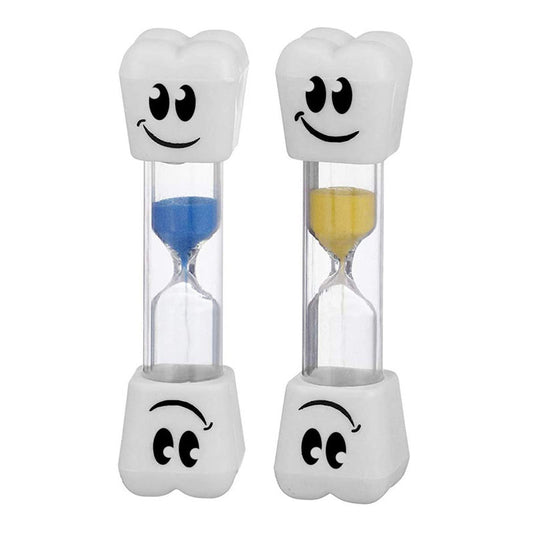 Beakey Smile Tooth 2 Minute Sand Timer-Yellow/Blue