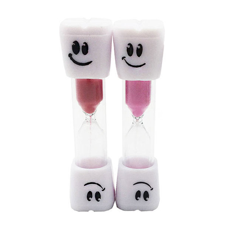 Beakey Smile Tooth 2 Minute Sand Timer-Pink/Red