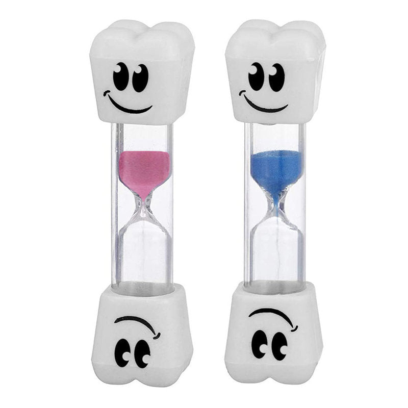 Beakey Smile Tooth 2 Minute Sand Timer-Blue/Pink