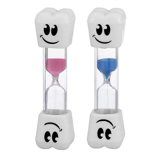 Beakey Smile Tooth 2 Minute Sand Timer-Blue/Pink