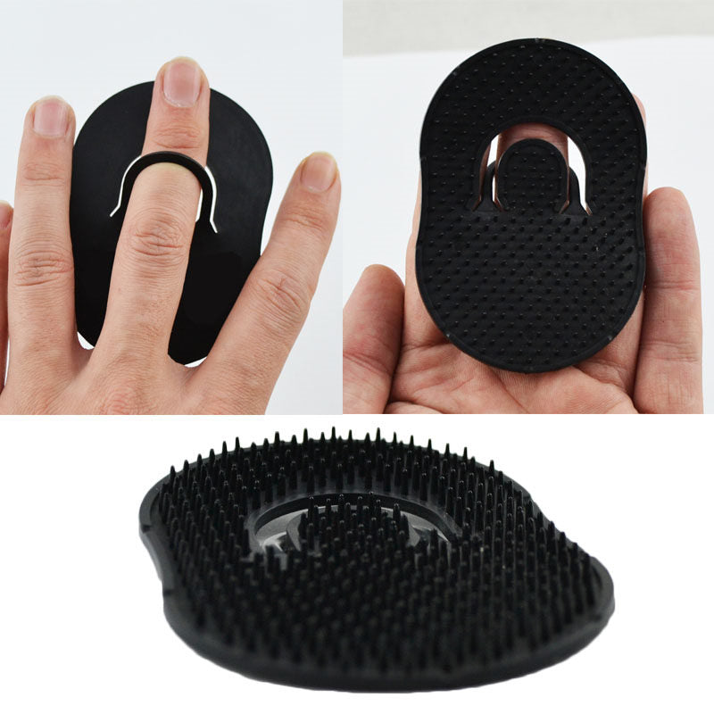 Beakey 6 Packs Pocket Palm Combs Portable Mini Scalp Massager Brush Comb-Black