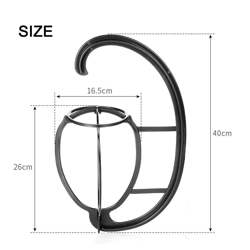 Beakey 2 Pack Hanging Wig Stand Plastic Wig Hook Bracket Hair Accessories-White