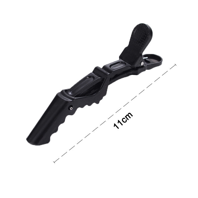 Beakey 12 Pcs Women Styling Hairclip Durable Alligator Plastic Hair Sectioning Clips-Black