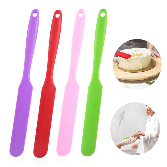 Beakey 4 Pcs Reusable Silicone Spatula Hard Wax Sticks for Home Salon Body Use-B