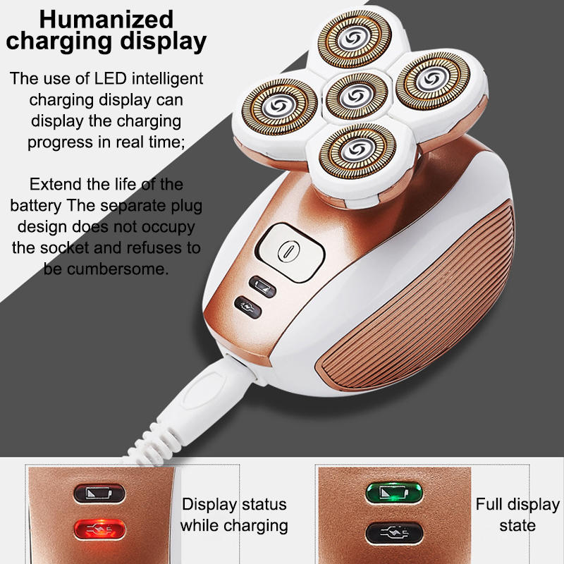 Beakey Rechargeable Waterproof Painless Leg Hair Removal for Body Arm Legs Face Bikini