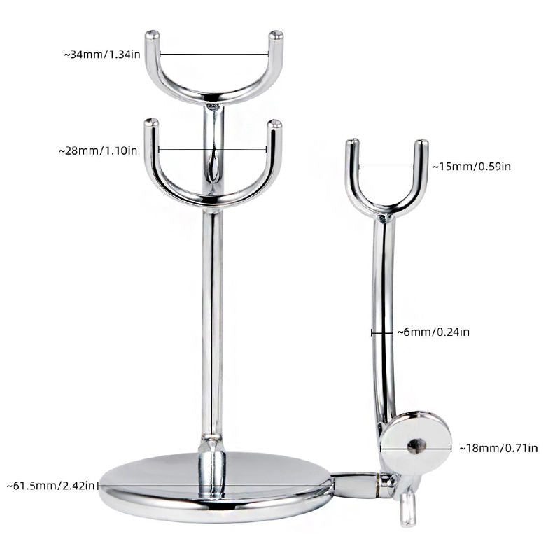 Beakey Shaving Razor and Brush Stand Universal Holder for Safety Razor Storage-2