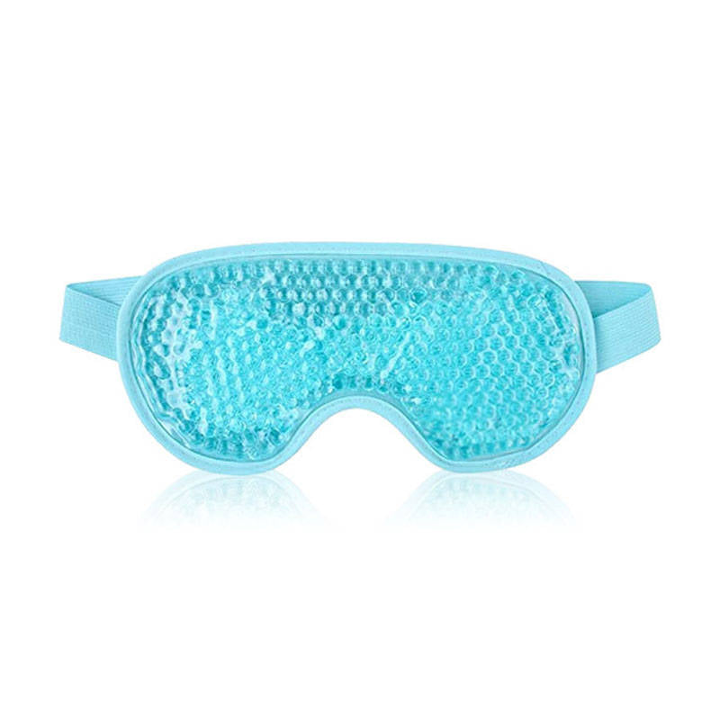 Beakey Reusable Gel Sleeping Ice Eye Mask for Headache Stress Relief-Blue