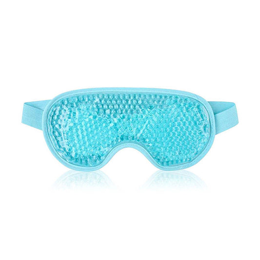 Beakey Reusable Gel Sleeping Ice Eye Mask for Headache Stress Relief-Blue