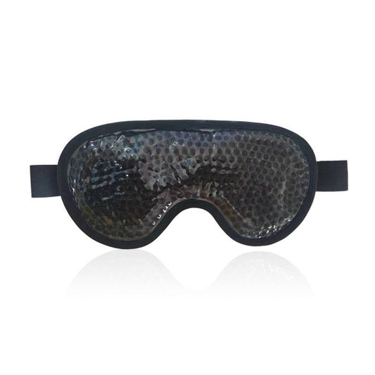 Beakey Reusable Gel Sleeping Ice Eye Mask for Headache Stress Relief-Black
